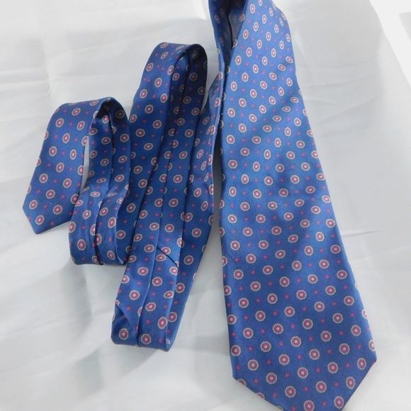 Stafford Other - Stafford Blue Geometric Print Necktie